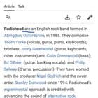 When talking about bands, is it used with "are" or "is"? I am confused.